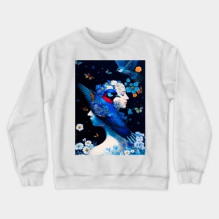 Lady Blue Bird Crewneck Sweatshirt